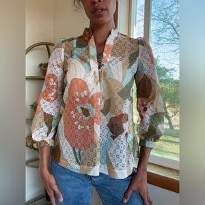 Vintage floral blouse